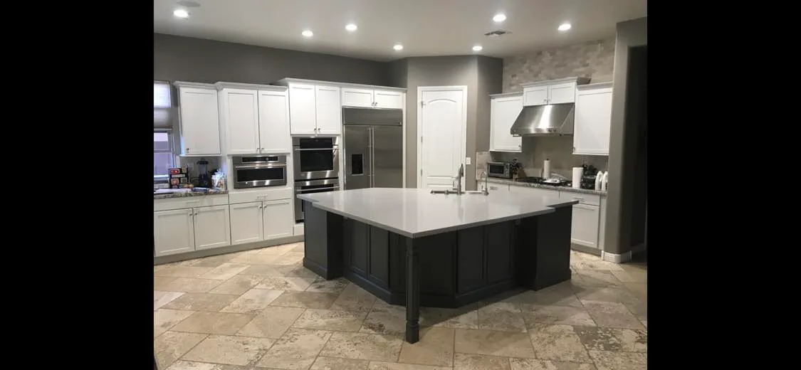 Custom kitchen cabinetry close-up