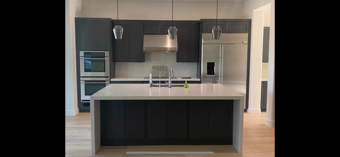 Kitchen lighting and finish detail